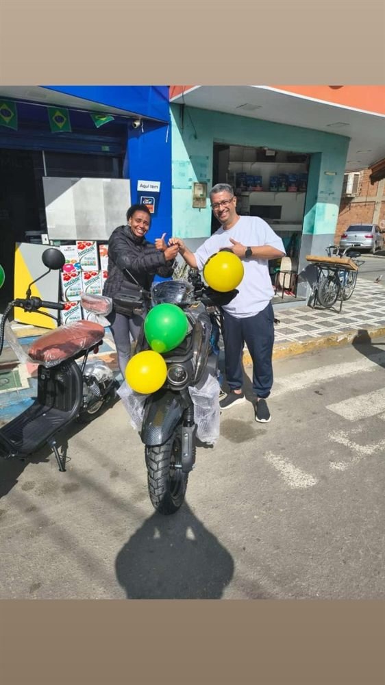 Entrega de moto elétrica Ciccloo